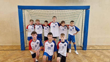 Gminne zawody halowej piłki nożnej chłopców