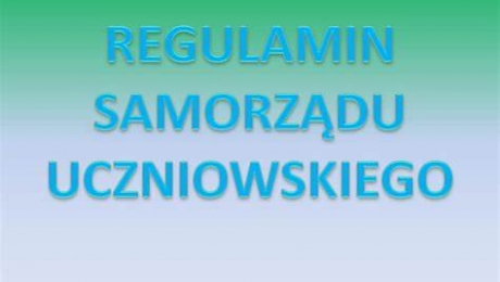 Regulamin Samorządu Uczniowskiego