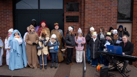 Występ chóru szkolnego