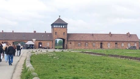W Muzeum Auschwitz-Birkenau w Oświęcimiu i Brzezince